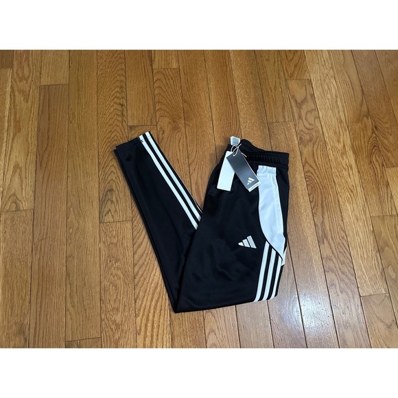 New Adidas Tiro 24 Training Pants Women's XS Black White Soccer Football - Picture 1 of 9
